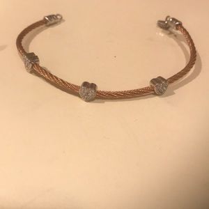 Three heart bangle